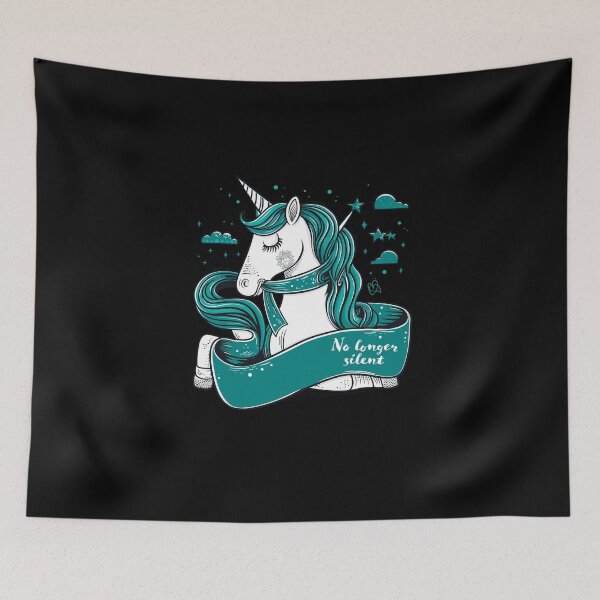 Item preview, No Longer Silent, Unicorn, Sexual Assault Awareness Month designed and sold by Adam Brooq.