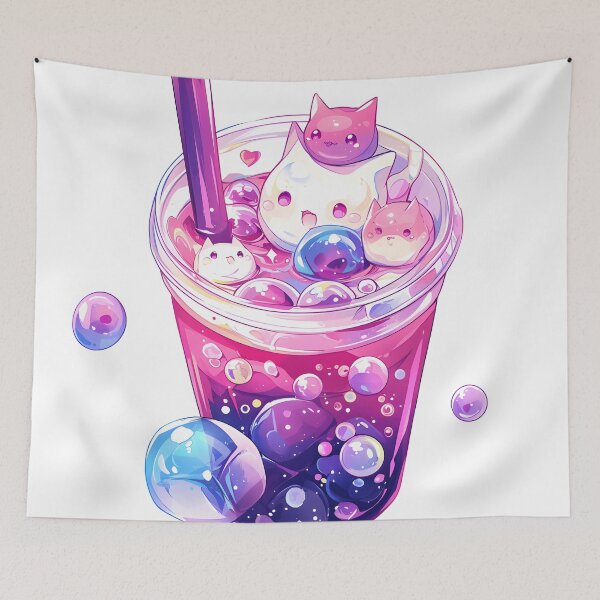 Item preview, Mochi Cats Galaxy Bubble Tea  designed and sold by FigmaCreations.