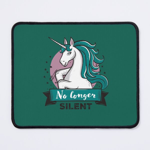 Item preview, No Longer Silent, Unicorn, Sexual Assault Awareness Month designed and sold by Adam Brooq.