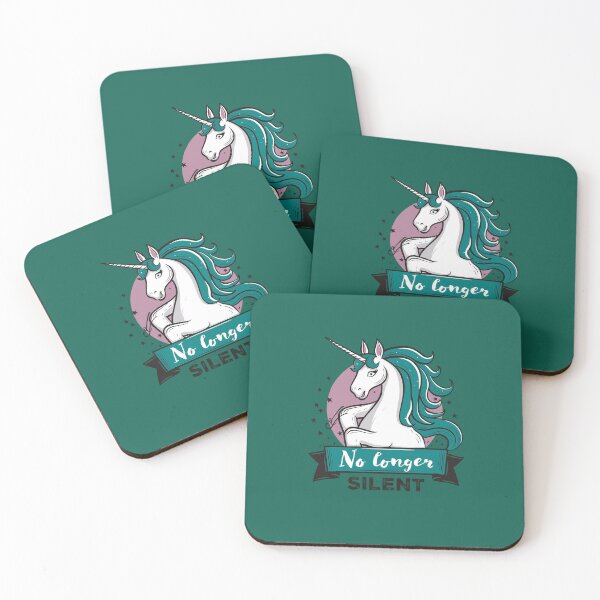 Item preview, No Longer Silent, Unicorn, Sexual Assault Awareness Month designed and sold by Adam Brooq.