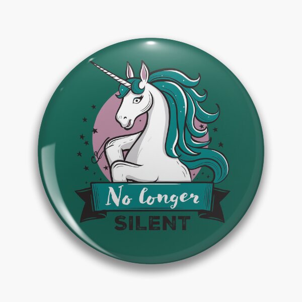 Item preview, No Longer Silent, Unicorn, Sexual Assault Awareness Month designed and sold by Adam Brooq.