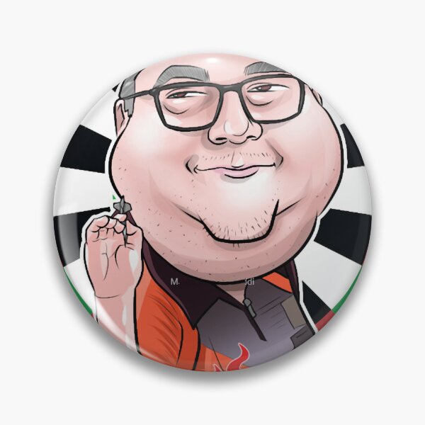 Item preview, Caricatura Stephen Bunting by Darts Attack designed and sold by ShandaGraham.