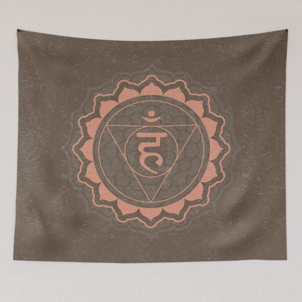 Item preview, Throat Chakra Mandala - Earth + Coral designed and sold by Irene Estelle.