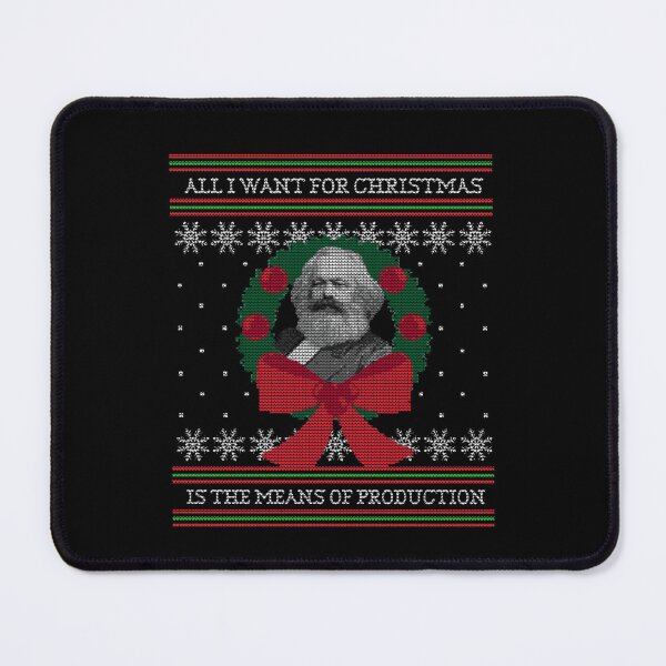 Item preview, Karl Marx Seize the Means of Production Funny Ugly Christmas Sweater designed and sold by jacorihineri.