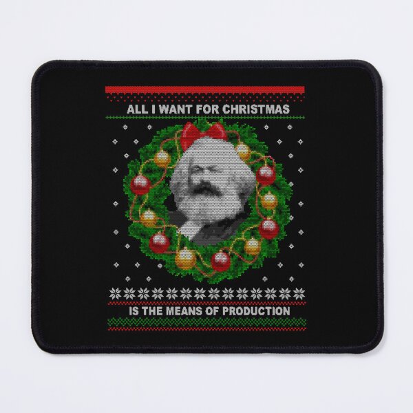 Item preview, Karl Marx Ugly Christmas Sweater - Seize the Means of Production designed and sold by jacorihineri.