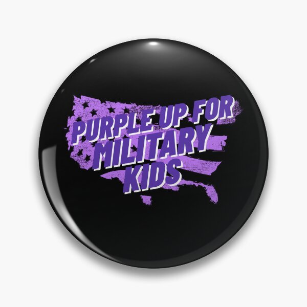 Item preview, Purple up for Military Kids designed and sold by 87-Aesthetics.