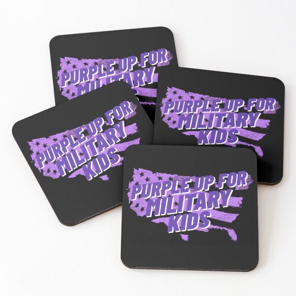 Item preview, Purple up for Military Kids designed and sold by 87-Aesthetics.