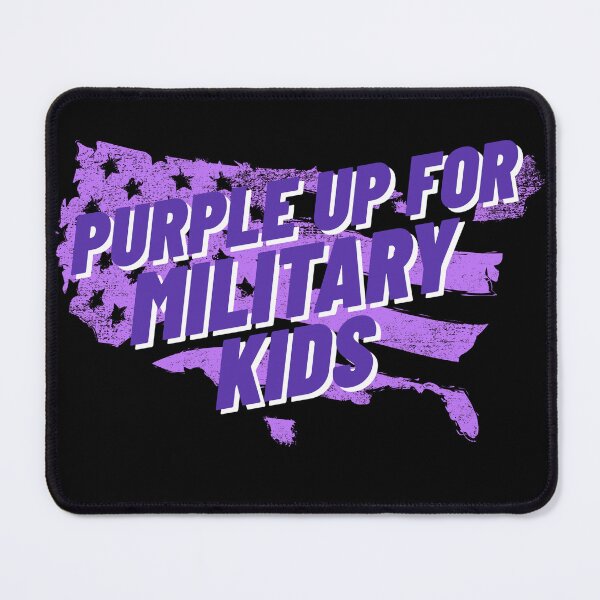Item preview, Purple up for Military Kids designed and sold by 87-Aesthetics.