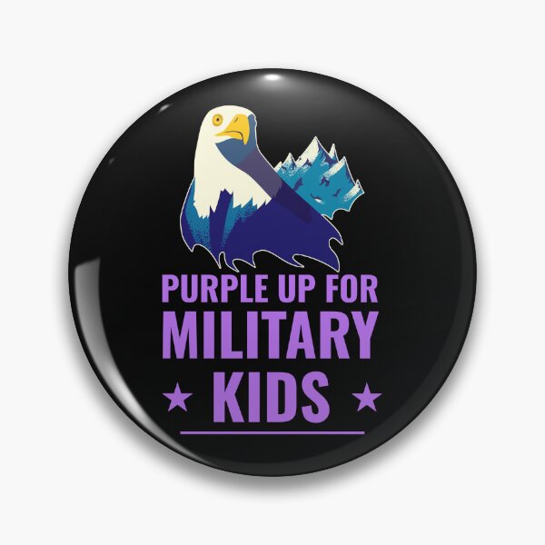 Item preview, Purple up for Military Kids designed and sold by 87-Aesthetics.