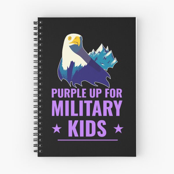 Item preview, Purple up for Military Kids designed and sold by 87-Aesthetics.