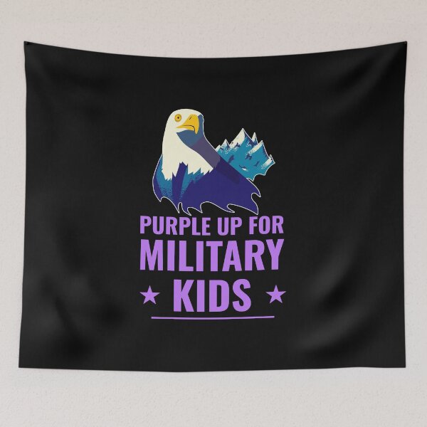 Item preview, Purple up for Military Kids designed and sold by 87-Aesthetics.