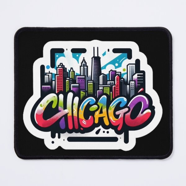 Item preview, Chicago Graffiti-Style Skyline designed and sold by PinUpPizzazz.