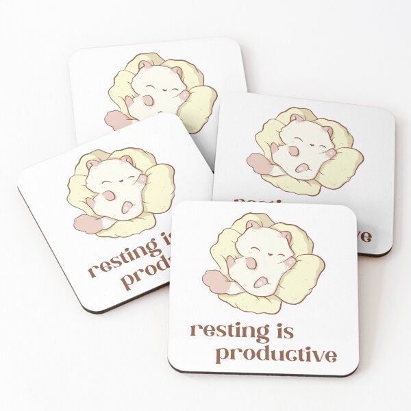 Item preview, resting is productive reminder sleeping cat designed and sold by mind over morgan .