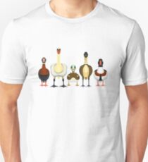 Anatidae in a Row Unisex T-Shirt