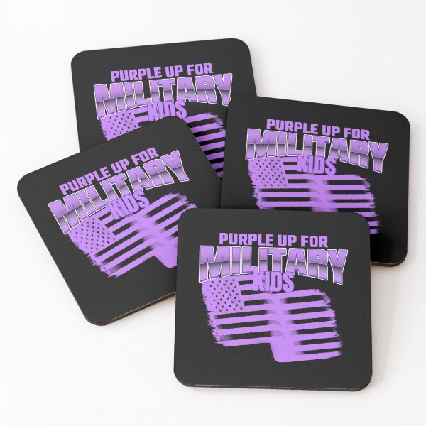 Item preview, Purple up for Military Kids designed and sold by 87-Aesthetics.
