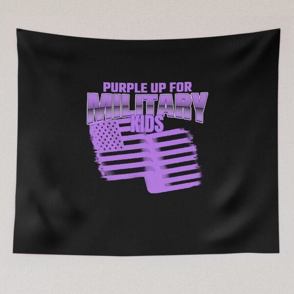 Item preview, Purple up for Military Kids designed and sold by 87-Aesthetics.