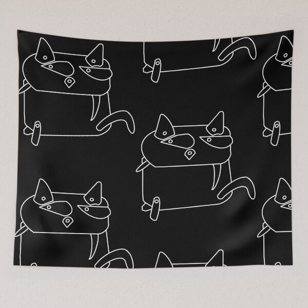 Item preview, The Articulated Cat / Queen Nala© ( White Line Design no.02-  2024) By Mix The Arts Studio designed and sold by MixTheArtStudio.