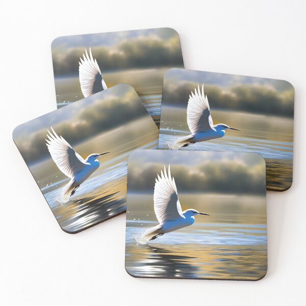 Item preview, Elegant Cattle Egret Takes Flight designed and sold by Aaron Ran.