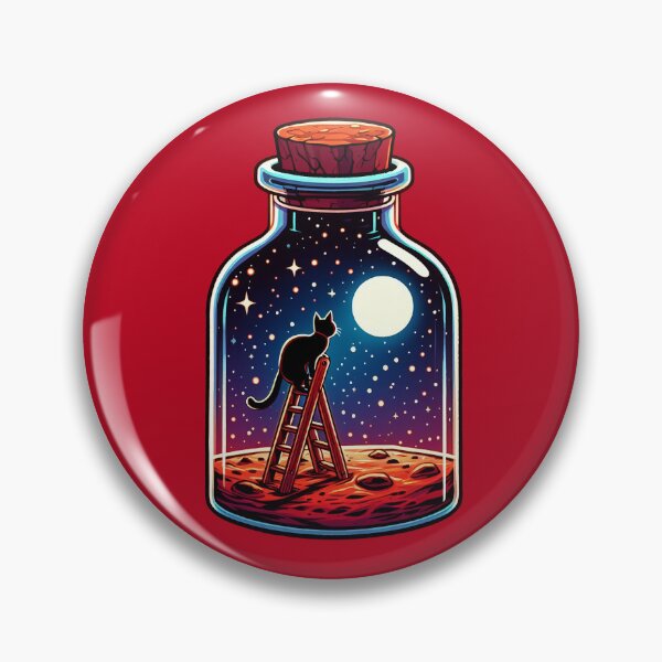 Item preview, Moongazing Cat on Mars designed and sold by stickyfoot.