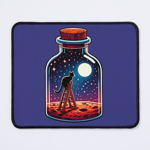 Item preview, Moongazing Cat on Mars designed and sold by stickyfoot.