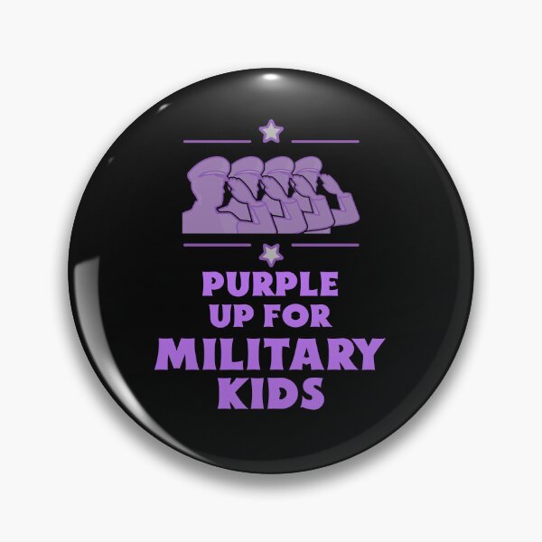 Item preview, Purple up for Military Kids designed and sold by 87-Aesthetics.