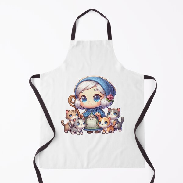 Item preview, Cute Little Old Lady with her Cats designed and sold by PassionforLove.