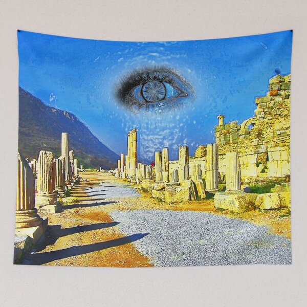 Item preview, EndOfTheRoadEye-Blue designed and sold by Klaus Bremner (Autotelic Art).