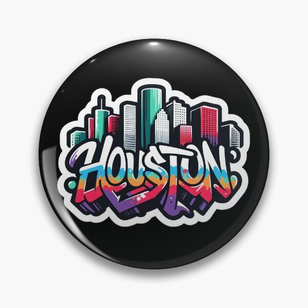 Aperçu de l'œuvre Horizon de style graffiti de Houston créée et vendue par PinUpPizzazz.