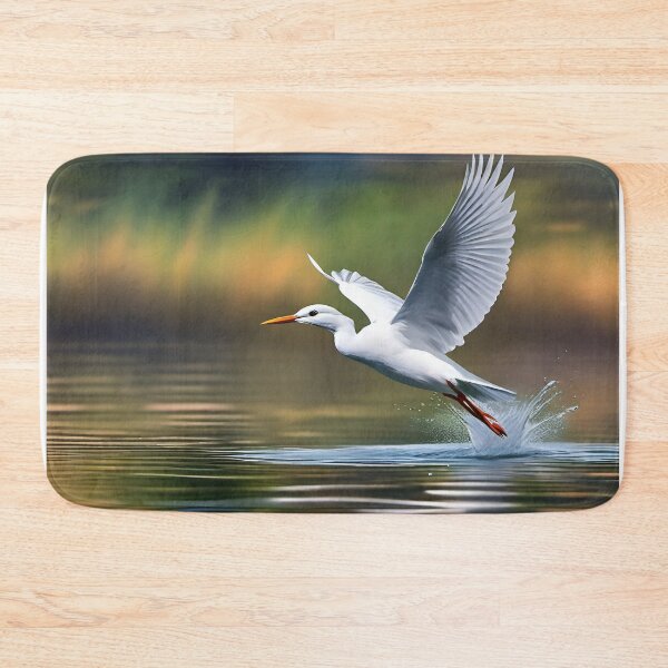 Item preview, Cattle Egret Taking Flight designed and sold by Aaron Ran.