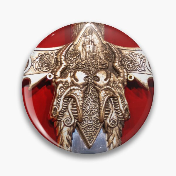 Item preview, Sword Hilt and Guard Against a Red Background designed and sold by jrtwynam.