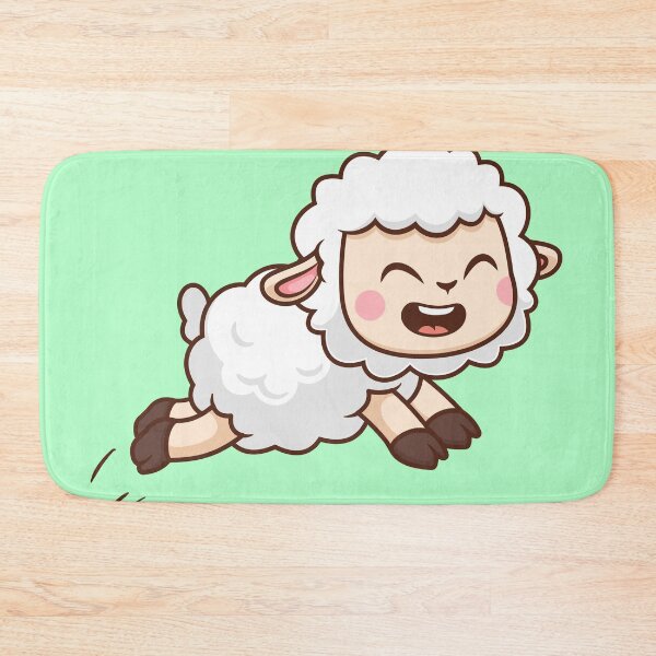 Item preview, Leap of Joy: Cute Sheep Jumping designed and sold by hjian8219.