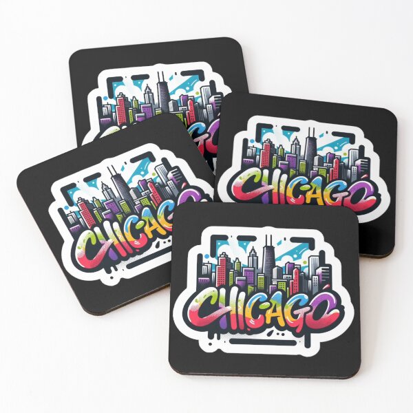 Item preview, Chicago Graffiti-Style Skyline designed and sold by PinUpPizzazz.