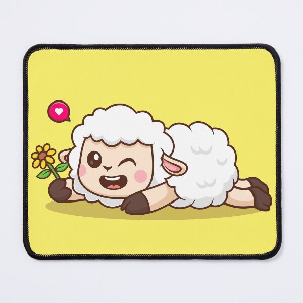 Item preview, Floral Friend: Cute Sheep Holding Flower designed and sold by hjian8219.