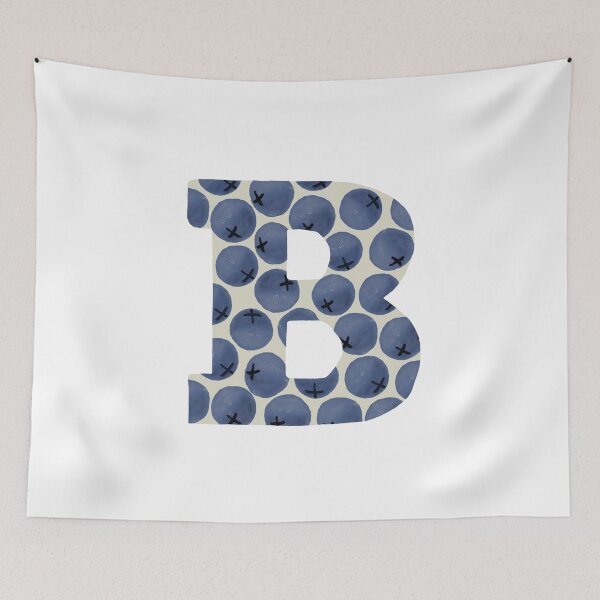 Item preview, Letter B composed of ripe blueberry designed and sold by VadimFromm.