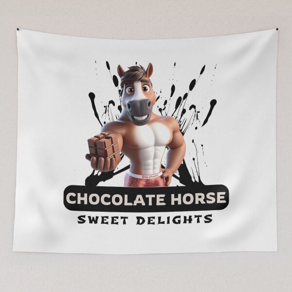 Item preview, Chocolate Horse: Sweet Delights Await! designed and sold by Hungry-Murphy.