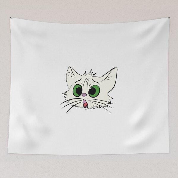 Item preview, Surprised White Kitten designed and sold by EWNDesigns.