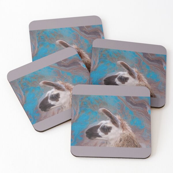 Item preview, Llama Profile with Blue Marble  designed and sold by oh-bi-me.