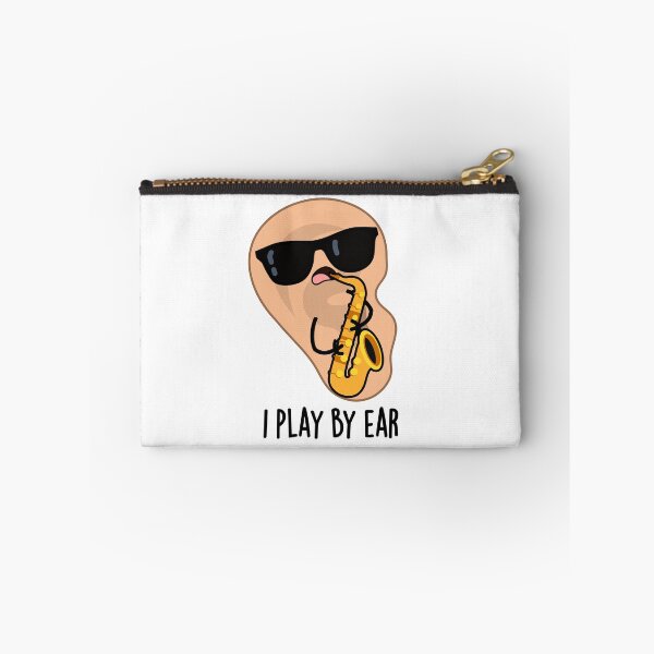 Item preview, I Play By Ear Funny Saxophone Pun  designed and sold by punnybone.