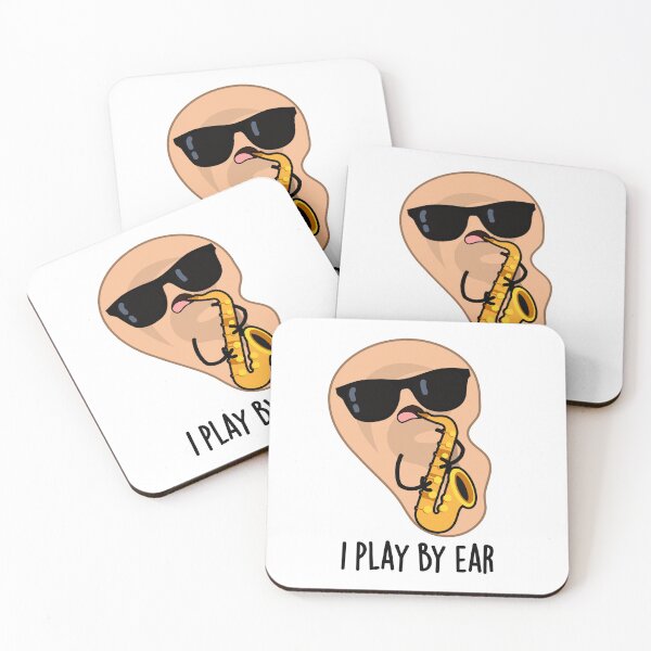 Item preview, I Play By Ear Funny Saxophone Pun  designed and sold by punnybone.