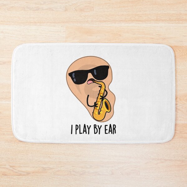 Item preview, I Play By Ear Funny Saxophone Pun  designed and sold by punnybone.