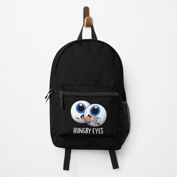 Item preview, Hungry Eyes Funny Eyeball Pun (Dark BG) designed and sold by punnybone.