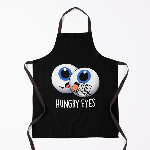 Item preview, Hungry Eyes Funny Eyeball Pun (Dark BG) designed and sold by punnybone.