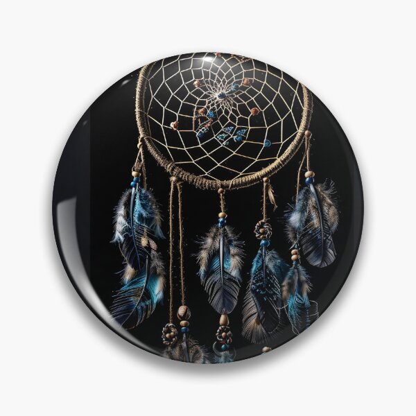 Item preview, Decorative Dreamcatcher with colored feathers print designed and sold by dcrc.