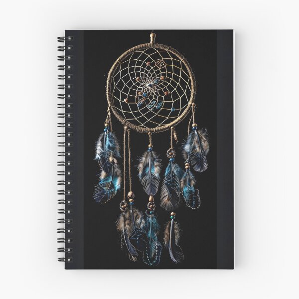 Item preview, Decorative Dreamcatcher with colored feathers print designed and sold by dcrc.