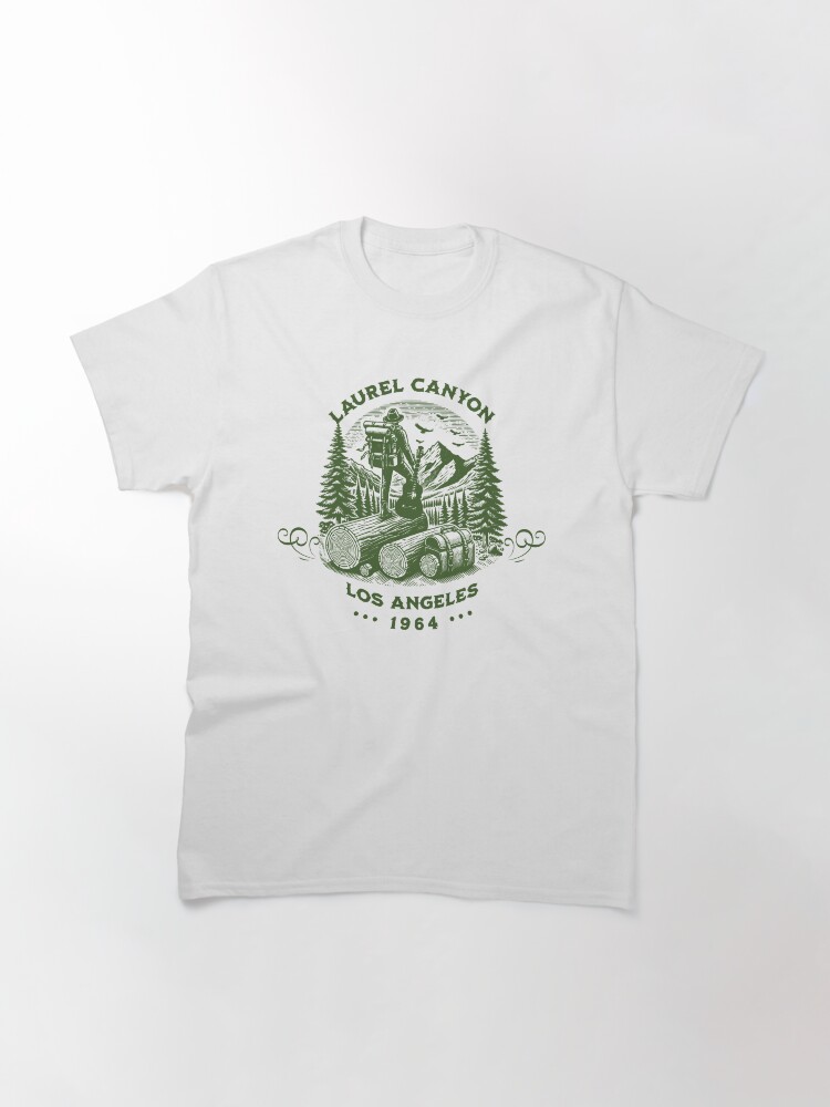 Thumbnail 3 of 7, Classic T-Shirt, Laurel Canyon 1964 designed and sold by FacesOfRock.