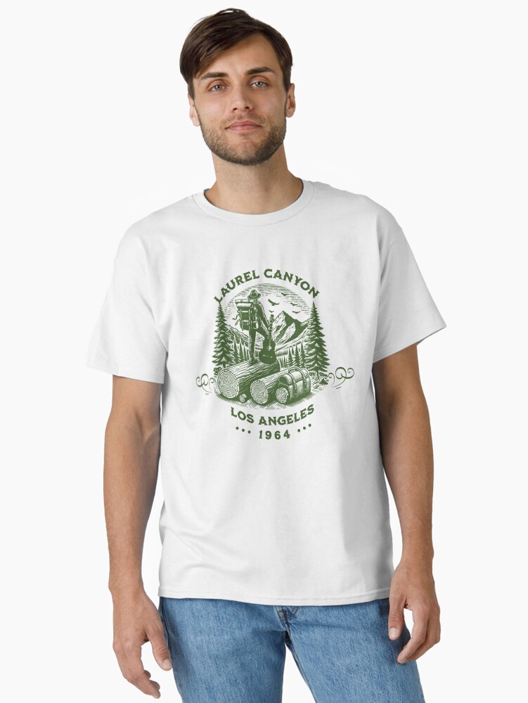 Thumbnail 2 of 7, Classic T-Shirt, Laurel Canyon 1964 designed and sold by FacesOfRock.