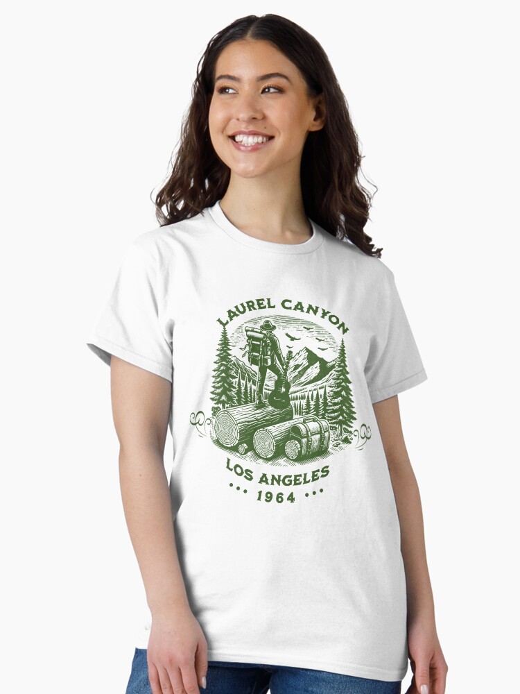 Thumbnail 1 of 7, Classic T-Shirt, Laurel Canyon 1964 designed and sold by FacesOfRock.