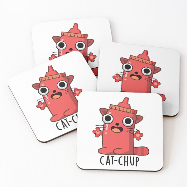 Item preview, Cat-chup Funny Ketchup Pun  designed and sold by punnybone.