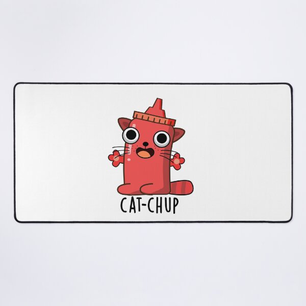 Item preview, Cat-chup Funny Ketchup Pun designed and sold by punnybone.