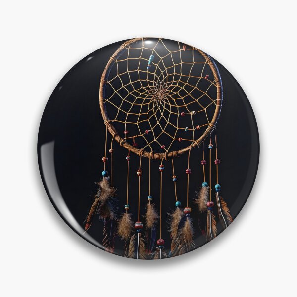 Item preview, Decorative Dreamcatcher with colored feathers print designed and sold by dcrc.